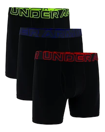 Moške boksarice Under Armour Perf Cotton 6in 3Pack Black
