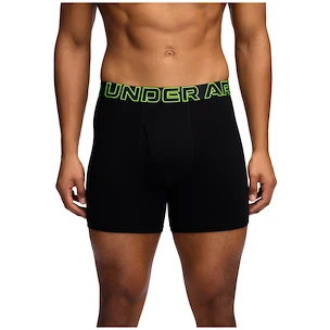 Moške boksarice Under Armour Perf Cotton 6in 3Pack Black