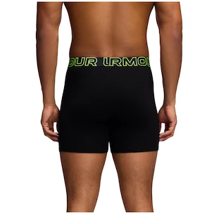 Moške boksarice Under Armour Perf Cotton 6in 3Pack Black