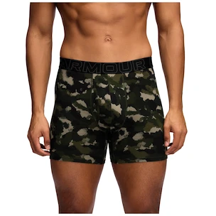 Moške boksarice Under Armour Perf Cotton Nov 6in 3Pack Green