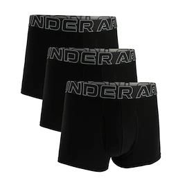Moške boksarice Under Armour Perf Cotton Solid 3in 3Pack Black