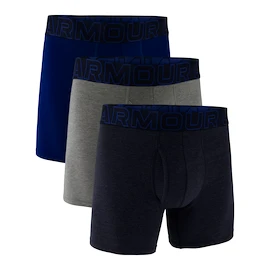 Moške boksarice Under Armour Perf Cotton Solid 6in 3Pack Navy