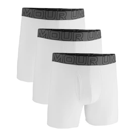 Moške boksarice Under Armour Perf Cotton Solid 6in 3Pack White