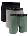 Moške boksarice Under Armour Perf Tech 6in 3Pack Grey