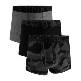 Moške boksarice Under Armour Perf Tech Print 3in 3Pack Black