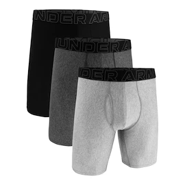 Moške boksarice Under Armour Perf Tech Solid 9in 3Pack Steel Heather