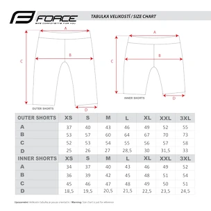 Moške kolesarske kratke hlače Force  Blade MTB red