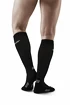 Moške kompresijske dokolenke CEP  RECOVERY Black/Black