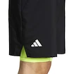 Moške kratke hlače adidas  Club 2In1 Short Black/Lucid Lemon
