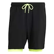 Moške kratke hlače adidas  Club 2In1 Short Black/Lucid Lemon