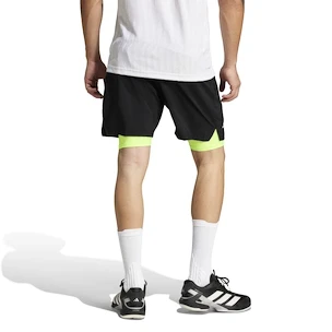 Moške kratke hlače adidas  Club 2In1 Short Black/Lucid Lemon