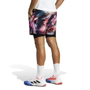 Moške kratke hlače adidas  Melbourne Ergo Tennis Graphic Shorts Multicolor/Black