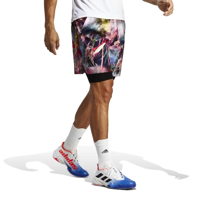 Moške kratke hlače adidas  Melbourne Ergo Tennis Graphic Shorts Multicolor/Black
