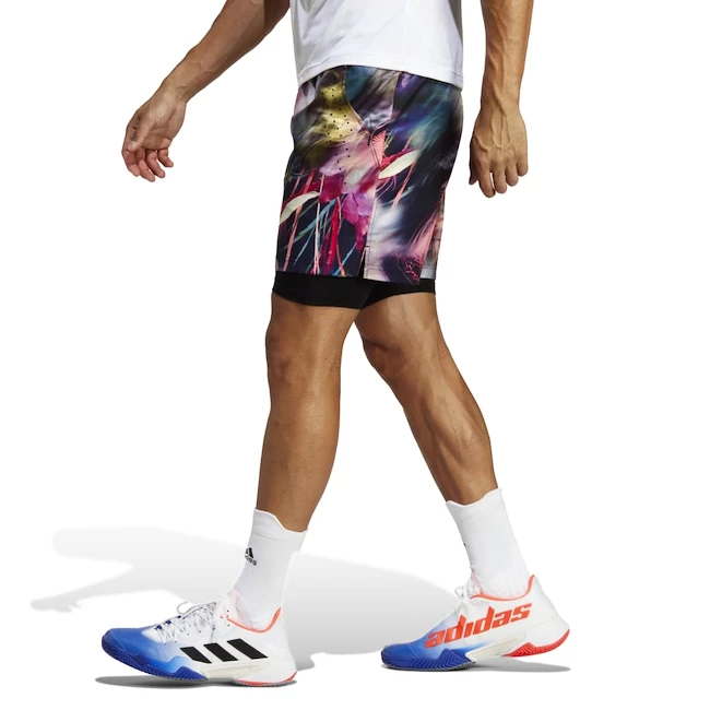 Moške kratke hlače adidas  Melbourne Ergo Tennis Graphic Shorts Multicolor/Black