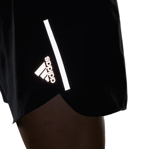 Moške kratke hlače adidas  Run Fast Reflective Split Shorts Black