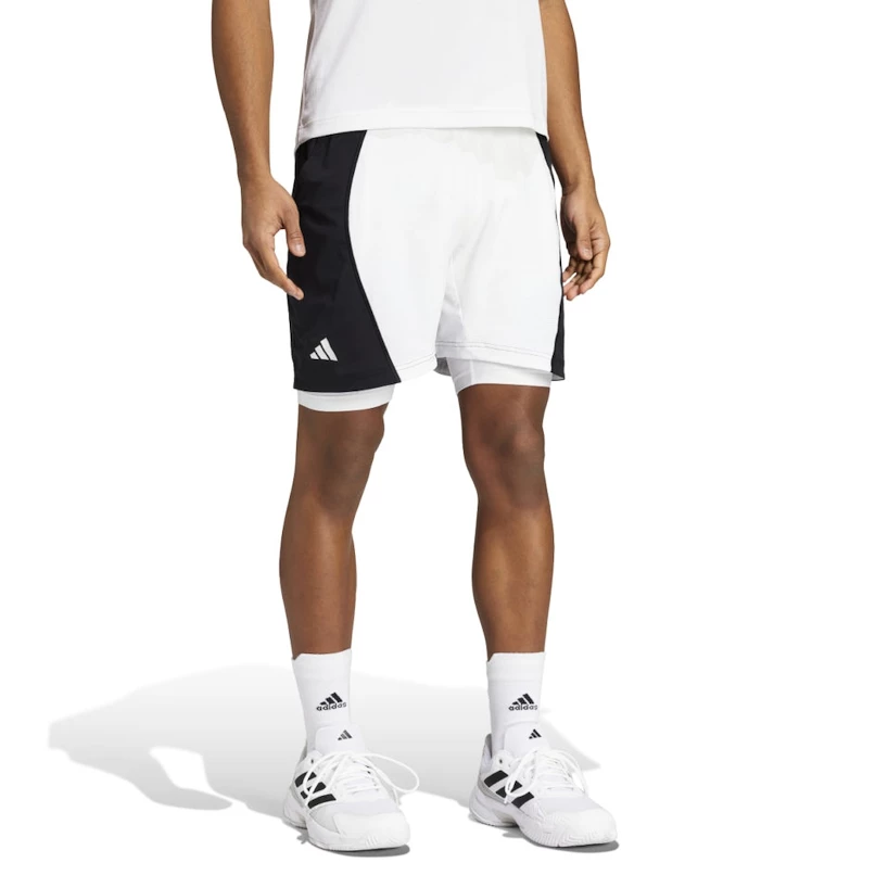 Moške kratke hlače adidas  Short & Tight Set White