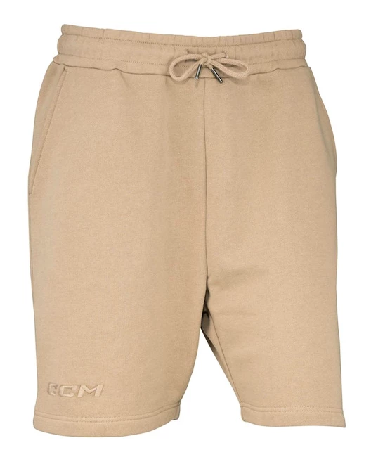Moške kratke hlače CCM Core Fleece Short Sand M