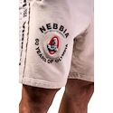 Moške kratke hlače Nebbia NEBBIA x OLYMPIA Washed Sweat Shorts LEGEND 786 light grey