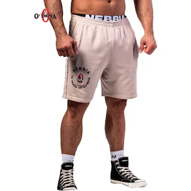 Moške kratke hlače Nebbia NEBBIA x OLYMPIA Washed Sweat Shorts LEGEND 786 light grey