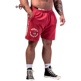 Moške kratke hlače Nebbia NEBBIA x OLYMPIA Washed Sweat Shorts LEGEND 786 red