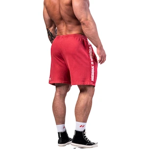 Moške kratke hlače Nebbia NEBBIA x OLYMPIA Washed Sweat Shorts LEGEND 786 red