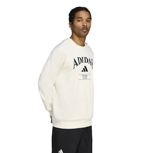 Moški pulover adidas  Heritage Graphic Crew Sweatshirt Chalk White / Aurora Ivy