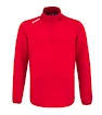 Moški pulover CCM  LOCKER ROOM FLEECE 1/4 ZIP Red XXL