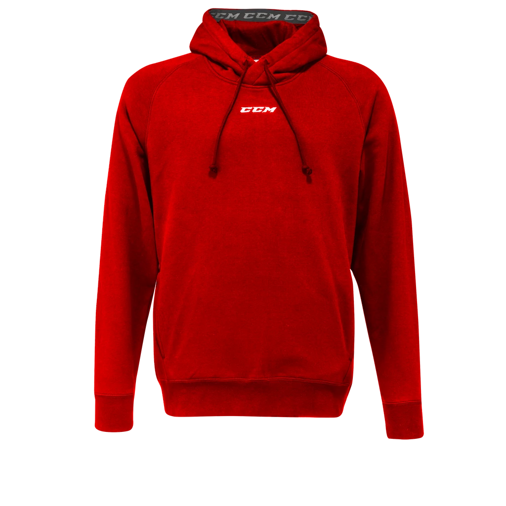 Moški pulover CCM  Team Fleece Pullover Hoodie Red M