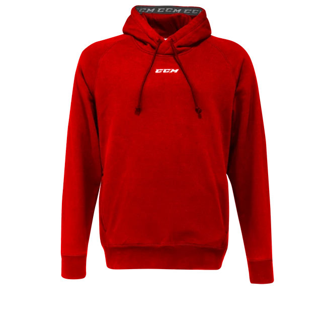Moški pulover CCM  Team Fleece Pullover Hoodie Red M