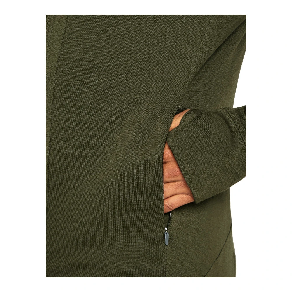Moški pulover Icebreaker Merino 260 Quantum IV LS Zip Hoodie Loden