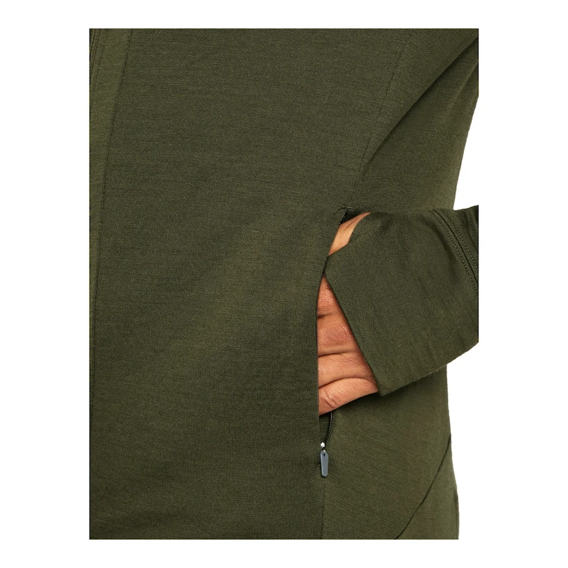 Moški pulover Icebreaker Merino 260 Quantum IV LS Zip Hoodie Loden