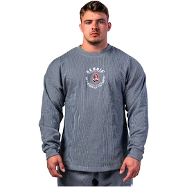 Moški pulover Nebbia NEBBIA x OLYMPIA Oversized Pullover SIGNATURE 797 blue