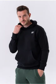 Moški pulover Nebbia Pull-over Hoodie with a Pouch Pocket 331 black