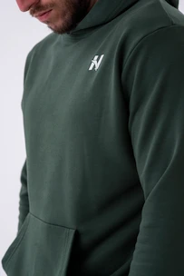 Moški pulover Nebbia  Pull-over Hoodie with a Pouch Pocket 331 dark green