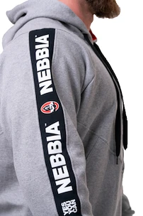 Moški pulover Nebbia  Unlock the Champion hoodie 194 light grey XXL