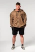 Moški pulover Nebbia  Washed-off Zip Up Hoodie GYM BRO 362 Light Brown