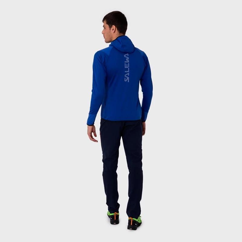 Moški pulover Salewa  Agner Hybrid PL/DST FZ Hdy Electric Melange