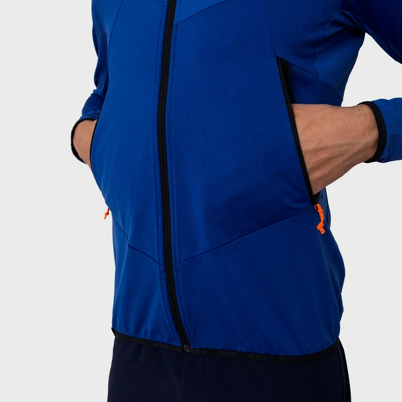 Moški pulover Salewa  Agner Hybrid PL/DST FZ Hdy Electric Melange