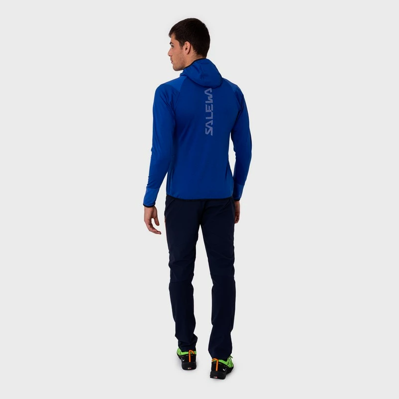 Moški pulover Salewa  Agner Hybrid PL/DST FZ Hdy Electric Melange