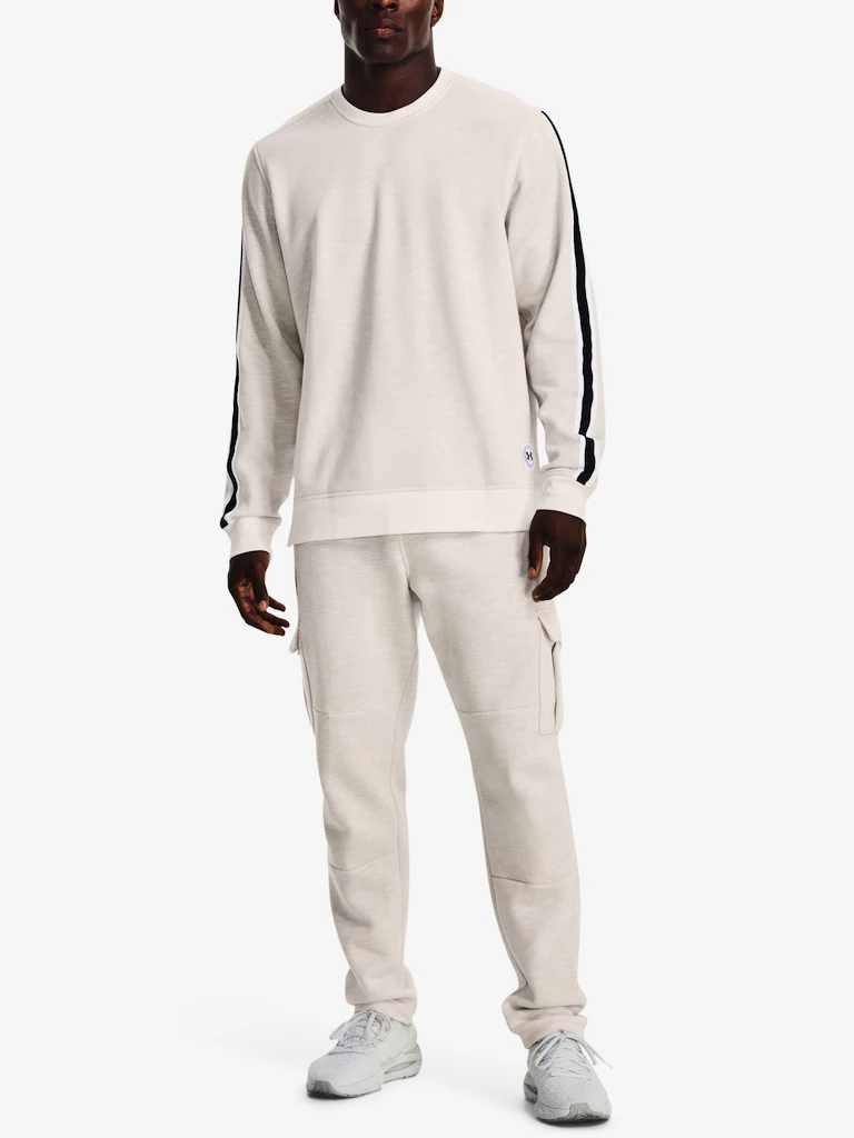 Moški pulover Under Armour  Essential Heritge Flc Crw-WHT