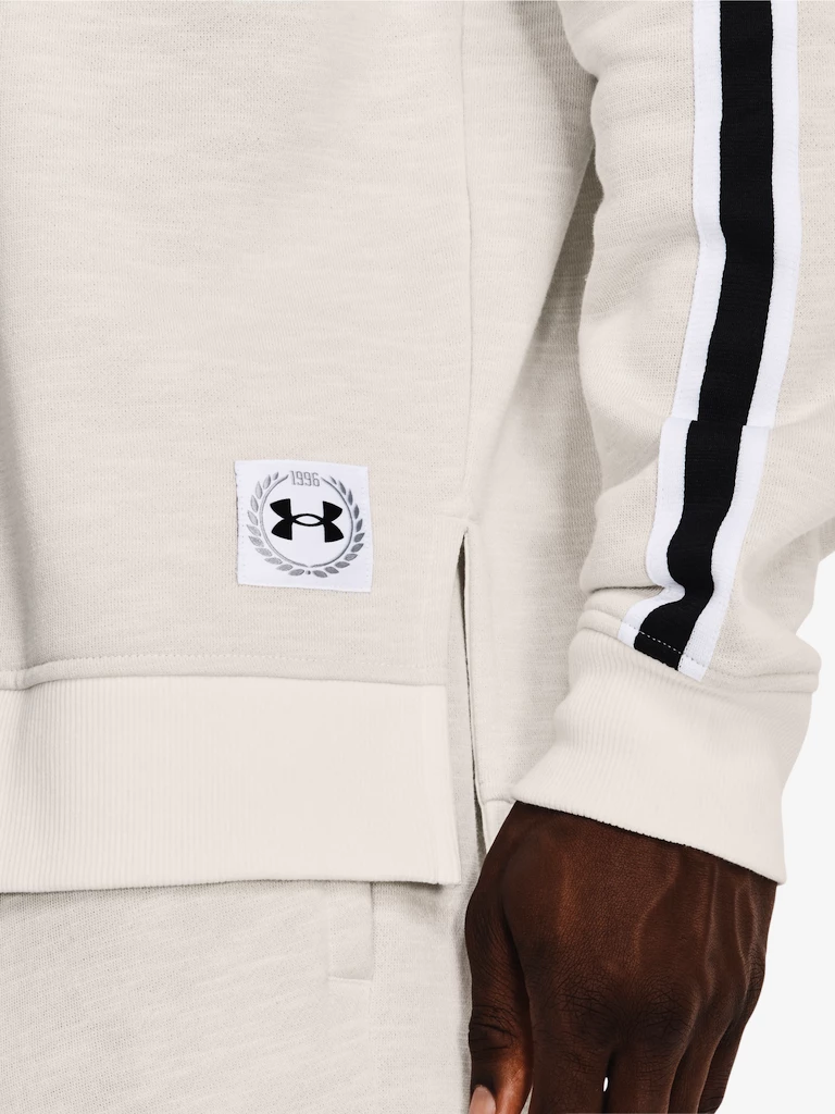 Moški pulover Under Armour  Essential Heritge Flc Crw-WHT