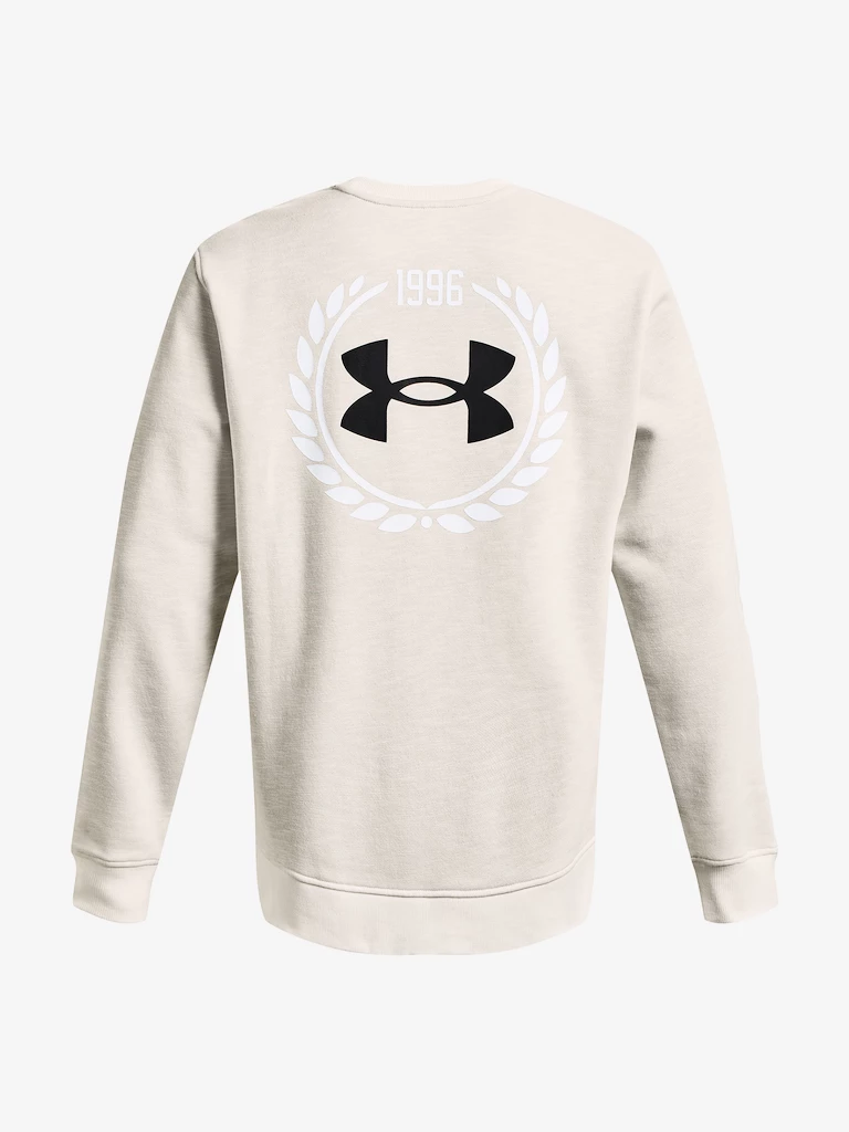 Moški pulover Under Armour  Essential Heritge Flc Crw-WHT