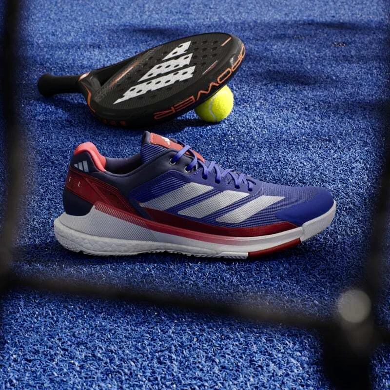 Moški škornji za padel adidas  Crazyquick Boost Padel Lucid Blue