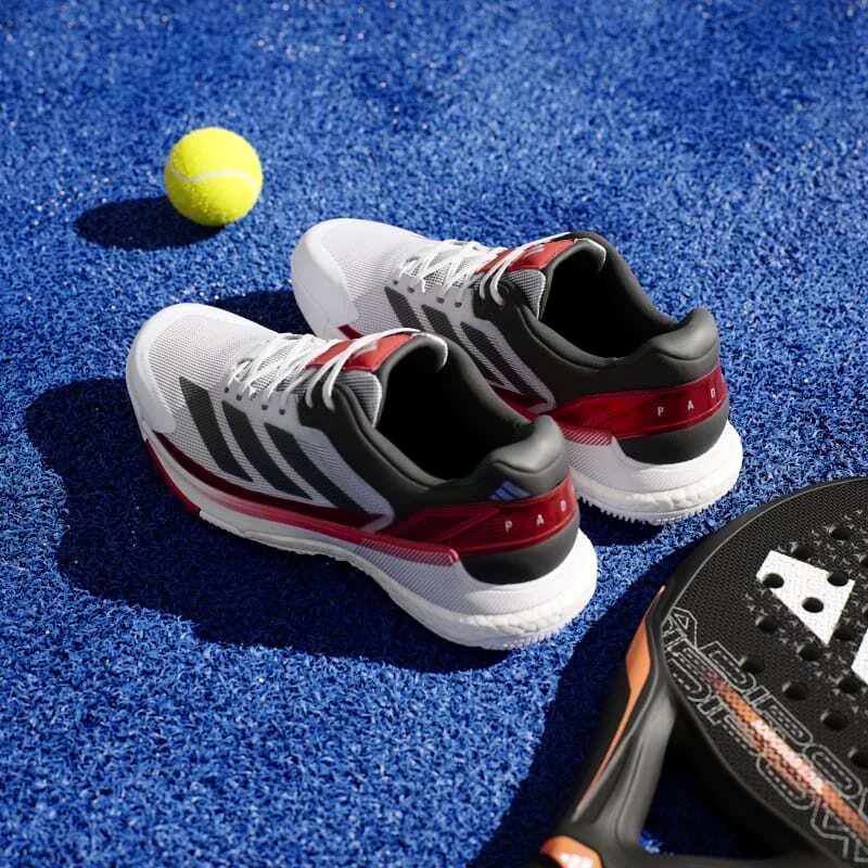Moški škornji za padel adidas  Crazyquick Boost Padel White