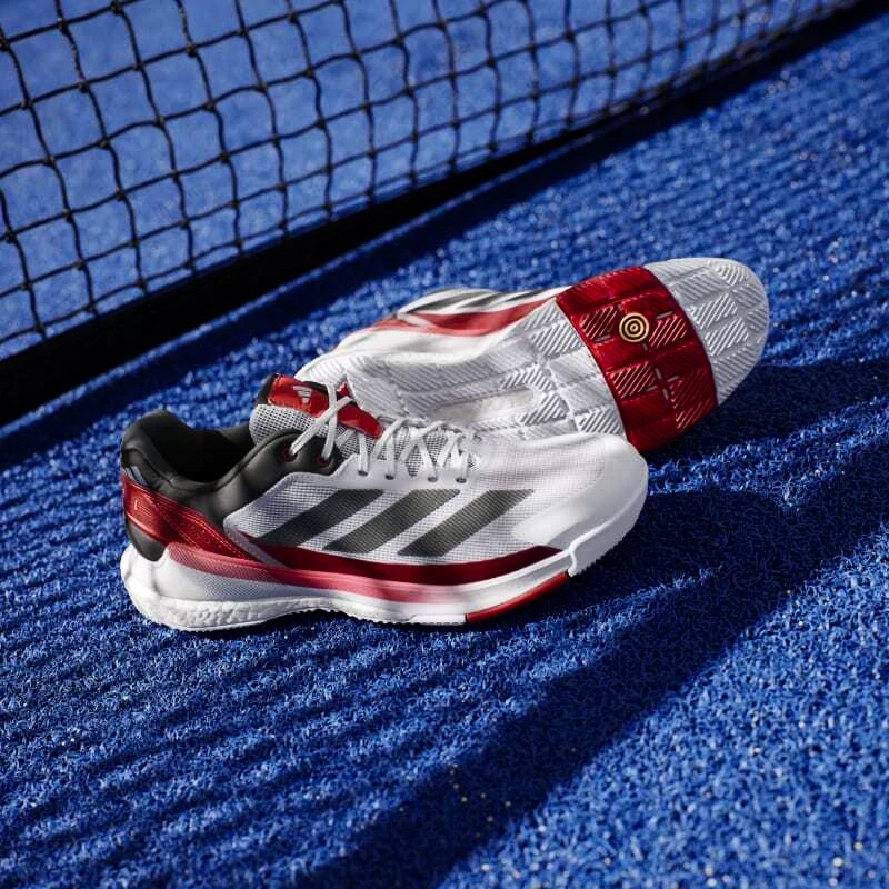 Moški škornji za padel adidas  Crazyquick Boost Padel White