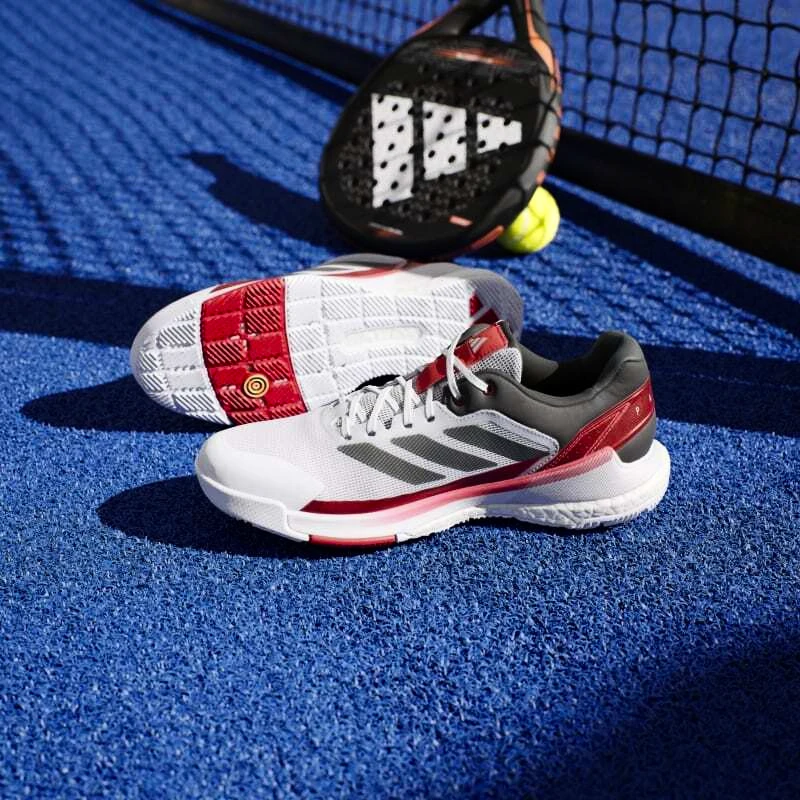 Moški škornji za padel adidas  Crazyquick Boost Padel White