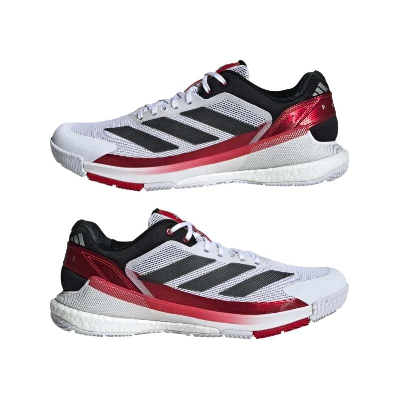Moški škornji za padel adidas  Crazyquick Boost Padel White