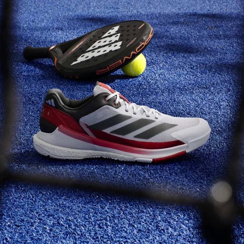 Moški škornji za padel adidas  Crazyquick Boost Padel White