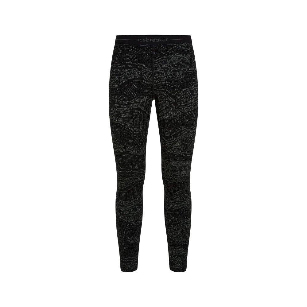 Moški spodnji deli Icebreaker Merino 260 Vertex Leggings Snow Guide Black/Galaxy/J  S