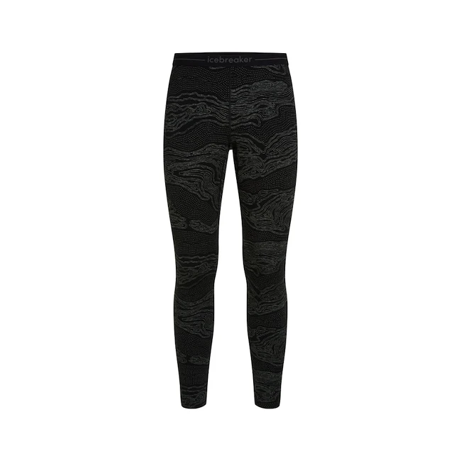 Moški spodnji deli Icebreaker Merino 260 Vertex Leggings Snow Guide Black/Galaxy/J  S
